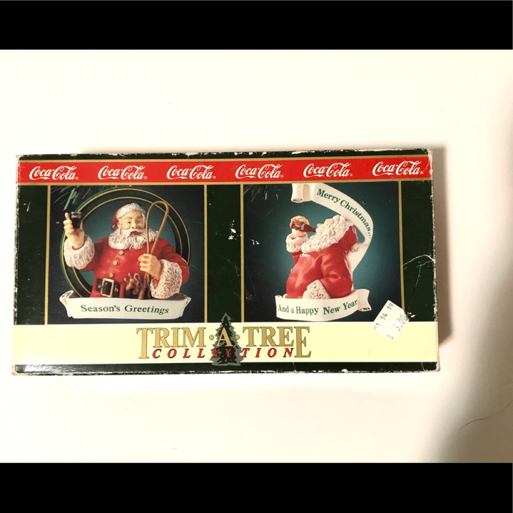 Santa Ornaments Coca Cola Collectibles